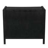 Hampton Wood Black Rectangle Side Table Side Tables LOOMLAN By Noir