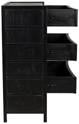 Hampton Wood Black Tall Boy Dressers LOOMLAN By Noir