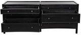 Hampton Wood Dreser With 6 Drawers Dressers LOOMLAN By Noir