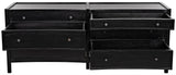 Hampton Wood Dreser With 6 Drawers Dressers LOOMLAN By Noir