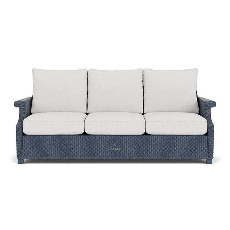 Hamptons All-Weather 3 Seater Sofa Wicker Outdoor Furniture Lloyd Flanders Outdoor Sofas & Loveseats LOOMLAN By Lloyd Flanders