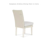 Hamptons Outdoor Furniture Wicker Armless Dining Chair Lloyd Flanders Outdoor Dining Chairs LOOMLAN By Lloyd Flanders