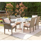 Hamptons Outdoor Furniture Wicker Armless Dining Chair Lloyd Flanders Outdoor Dining Chairs LOOMLAN By Lloyd Flanders