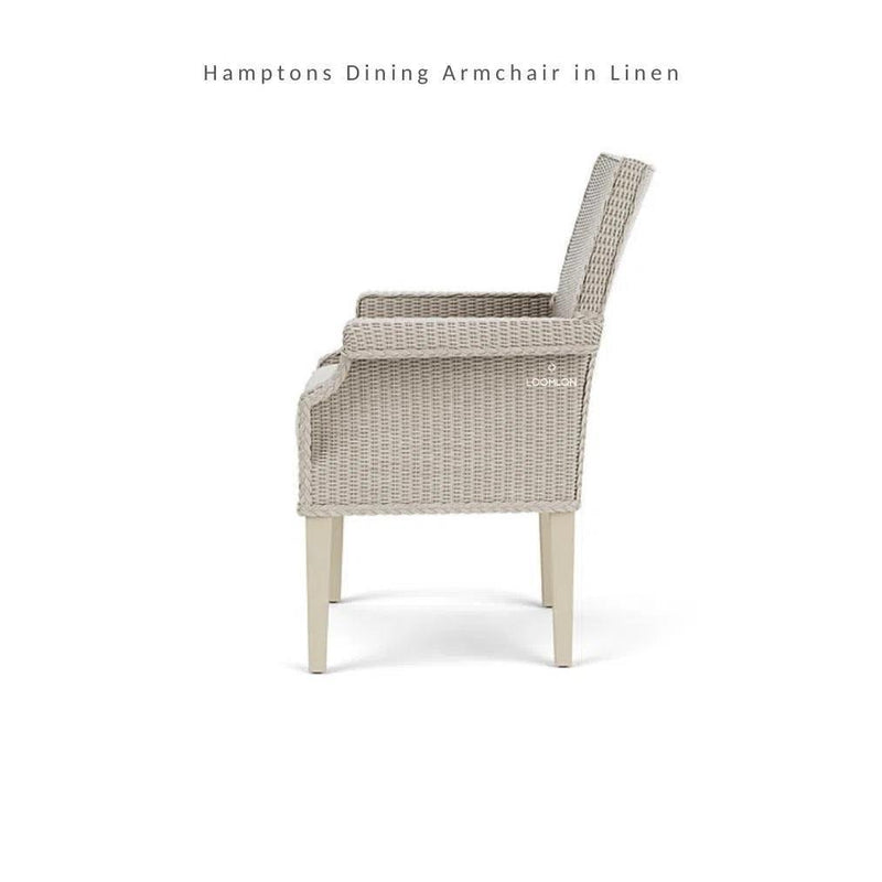 Hamptons Outdoor Furniture Wicker Dining Armchair Lloyd Flanders Outdoor Dining Chairs LOOMLAN By Lloyd Flanders