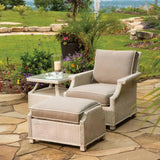 Hamptons Outdoor Furniture Wicker Ottoman Lloyd Flanders Outdoor Ottomans LOOMLAN By Lloyd Flanders