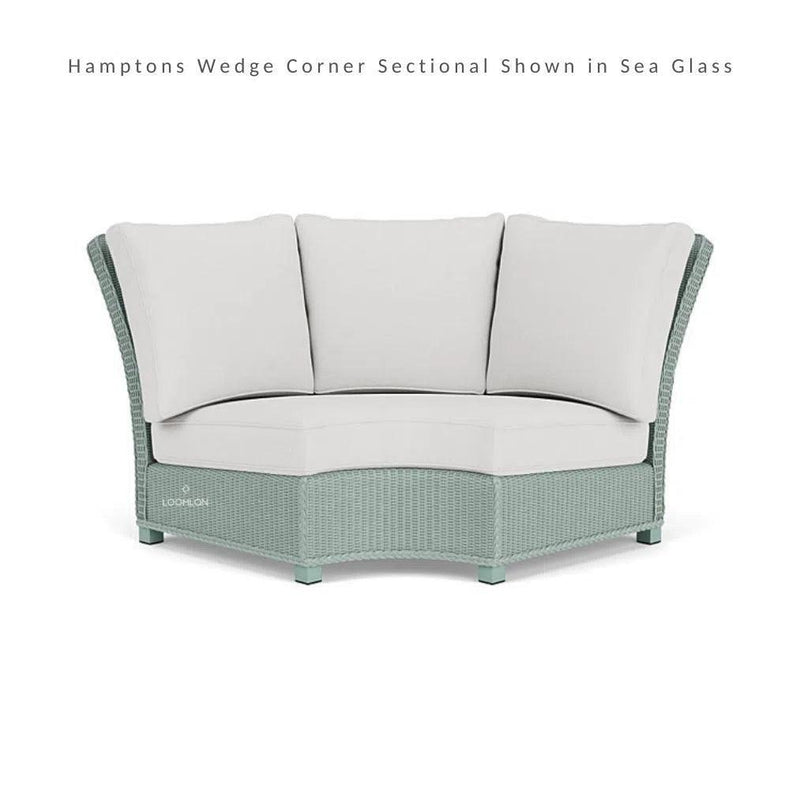 Hamptons Outdoor Wicker Sectional Lounge Set with Chair Lloyd Flanders Outdoor Lounge Sets LOOMLAN By Lloyd Flanders