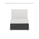 Hamptons Outdoor Wicker Small Chaise Sectional With Ottoman Lloyd Flanders Outdoor Lounge Sets LOOMLAN By Lloyd Flanders