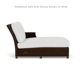 Hamptons Outdoor Wicker Small Chaise Sectional With Ottoman Lloyd Flanders Outdoor Lounge Sets LOOMLAN By Lloyd Flanders