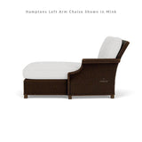 Hamptons Outdoor Wicker Small Chaise Sectional With Ottoman Lloyd Flanders Outdoor Lounge Sets LOOMLAN By Lloyd Flanders