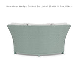 Hamptons Wedge Corner Sectional Wicker Outdoor Furniture Lloyd Flanders Outdoor Modulars LOOMLAN By Lloyd Flanders