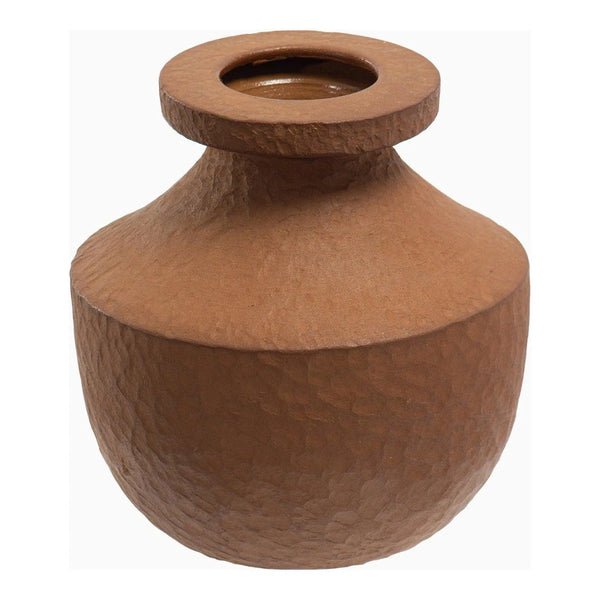 Hand Made Ceramic Brown Terracotta Attura Decorative Vessel Vases & Jars LOOMLAN By Moe's Home