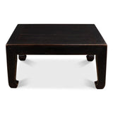 Handmade Square Coffee Table Black 39" Coffee Tables LOOMLAN By Sarreid