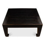 Handmade Square Coffee Table Black 39" Coffee Tables LOOMLAN By Sarreid