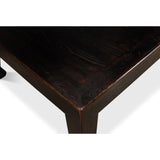 Handmade Square Coffee Table Black 39" Coffee Tables LOOMLAN By Sarreid