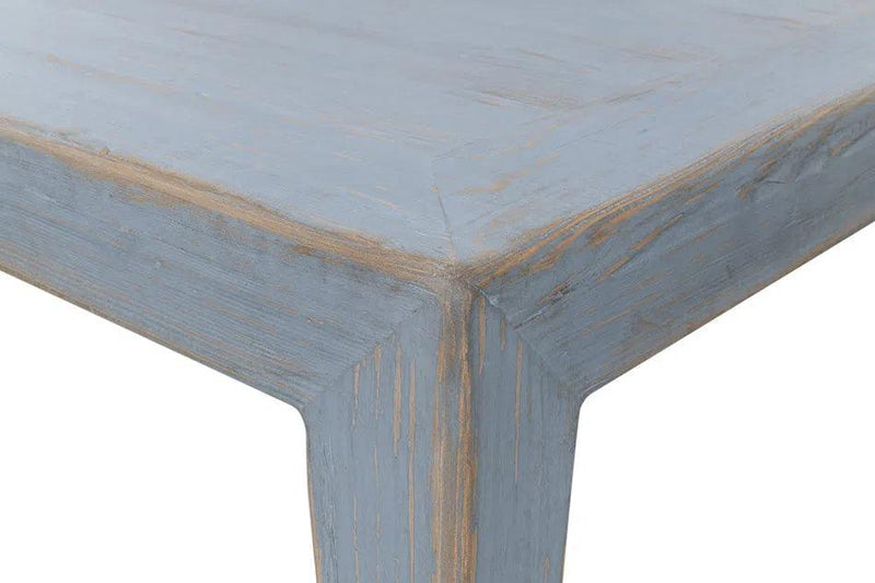 Handmade Square Coffee Table Blue 39" Coffee Tables LOOMLAN By Sarreid