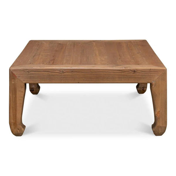 Handmade Square Coffee Table Natural 39" Coffee Tables LOOMLAN By Sarreid