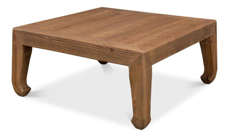 Handmade Square Coffee Table Natural 39" Coffee Tables LOOMLAN By Sarreid