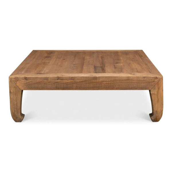 Handmade Square Coffee Table Natural 57" Coffee Tables LOOMLAN By Sarreid