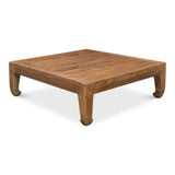 Handmade Square Coffee Table Natural 57" Coffee Tables LOOMLAN By Sarreid