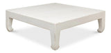 Handmade Square Coffee Table White 57" Coffee Tables LOOMLAN By Sarreid