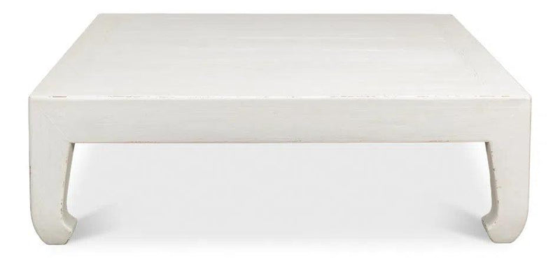 Handmade Square Coffee Table White 57" Coffee Tables LOOMLAN By Sarreid