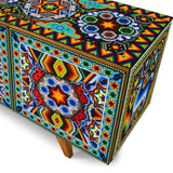 Handmade Unique Beaded Sideboard Cabinet Deer Sideboards LOOMLAN By Victor Betancourt