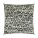 Handspun Textured Black Large Throw Pillow With Insert Throw Pillows LOOMLAN By D.V. Kap