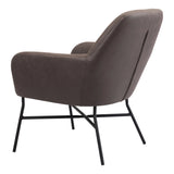 Hans Accent Chair Vintage Brown Club Chairs LOOMLAN By Zuo Modern