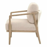 Harbor Club Chair Flax Linen White Rope Smoke Gray Oak Club Chairs LOOMLAN By Essentials For Living