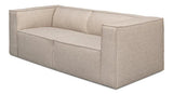 Harland Sofa Beige Linen Upholstery Sofas & Loveseats LOOMLAN By Sarreid