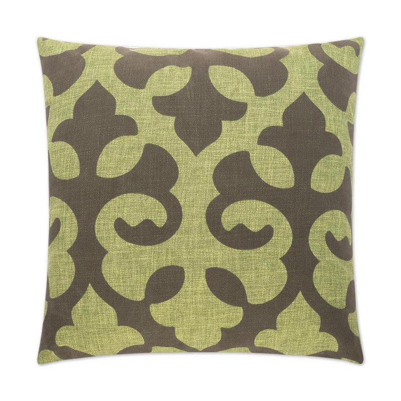 Harlow Green Green Throw Pillow With Insert Throw Pillows LOOMLAN By D.V. Kap