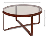 Harness Round Coffee Table Coffee Tables LOOMLAN By Sarreid