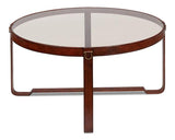 Harness Round Coffee Table Coffee Tables LOOMLAN By Sarreid