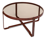 Harness Round Coffee Table Coffee Tables LOOMLAN By Sarreid