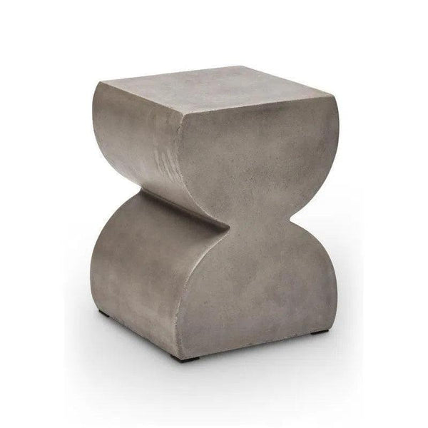 Harper Fiber Reinforced Concrete Square Side Table Outdoor Side Tables LOOMLAN By Urbia