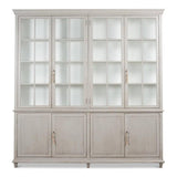 Harper Glass Doors Front Curio Bookcase With Cabinets Buffets & Curios LOOMLAN By Sarreid