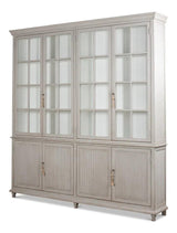 Harper Glass Doors Front Curio Bookcase With Cabinets Buffets & Curios LOOMLAN By Sarreid