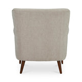 Harriet Polyester Upholstered Accent Armchair with Wood Leg Club Chairs LOOMLAN By Moe's Home