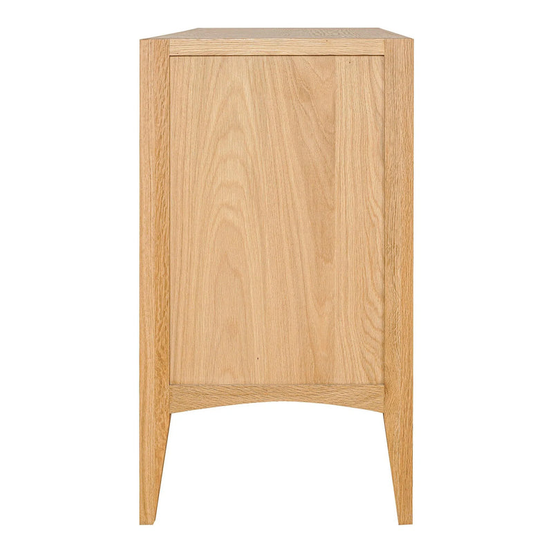 Harrington Natural Wood and Glass Cabinet Accent Cabinets LOOMLAN By Moe's Home