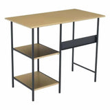 Harris Desk Brass & Black Home Office Desks LOOMLAN By Zuo Modern