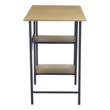 Harris Desk Brass & Black Home Office Desks LOOMLAN By Zuo Modern