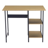 Harris Desk Brass & Black Home Office Desks LOOMLAN By Zuo Modern