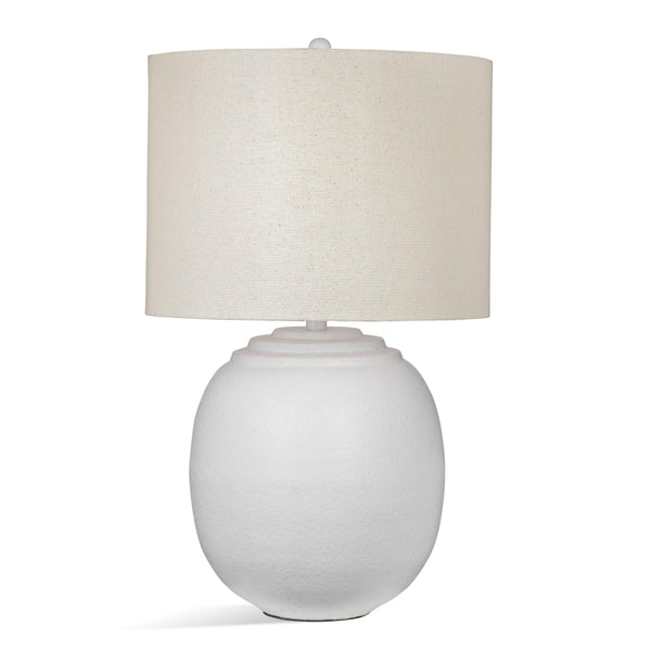 Harrison Metal White Table Lamp Table Lamps LOOMLAN By Bassett Mirror