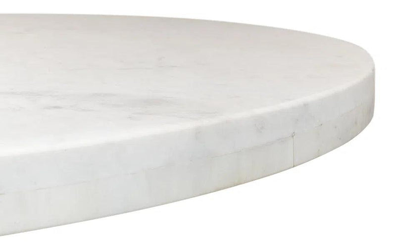 Haviland Marble Round Dining Table White Dining Tables LOOMLAN By Sarreid