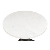 Haviland Marble Round Dining Table White Dining Tables LOOMLAN By Sarreid