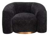 Havn Black Accent Arm Chair Club Chairs LOOMLAN By Zuo Modern