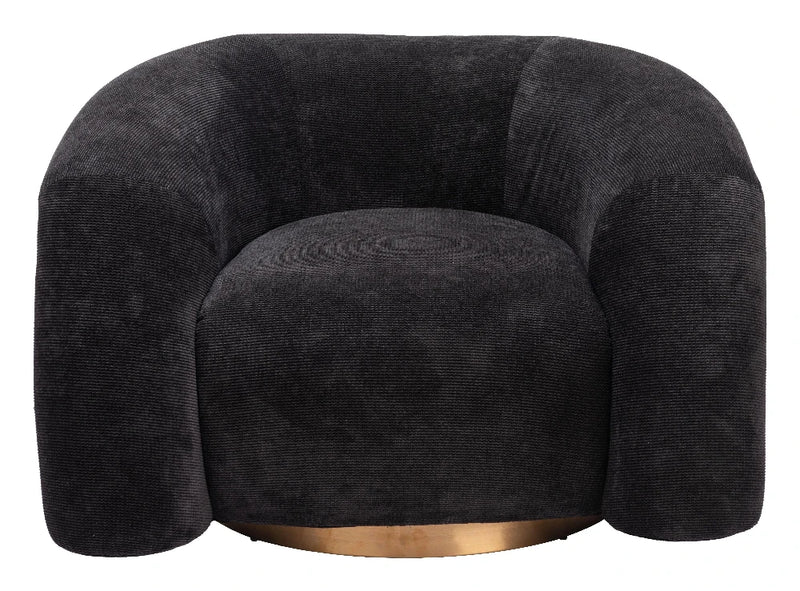 Havn Black Accent Arm Chair Club Chairs LOOMLAN By Zuo Modern