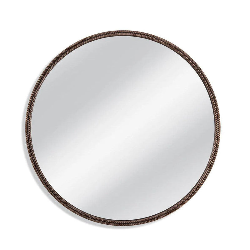 Hawthorne Polystyrene Brown Wall Mirror Wall Mirrors LOOMLAN By Bassett Mirror