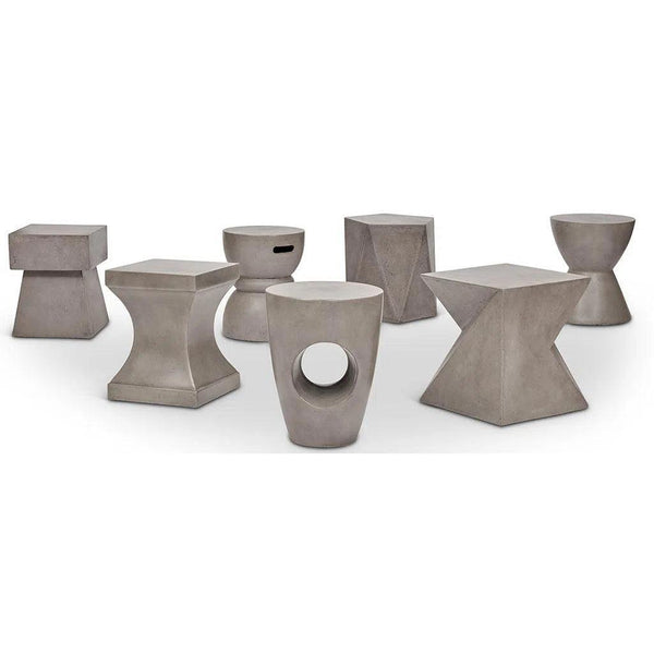 Hayden Fiber Reinforced Concrete Side Table Outdoor Side Tables LOOMLAN By Urbia