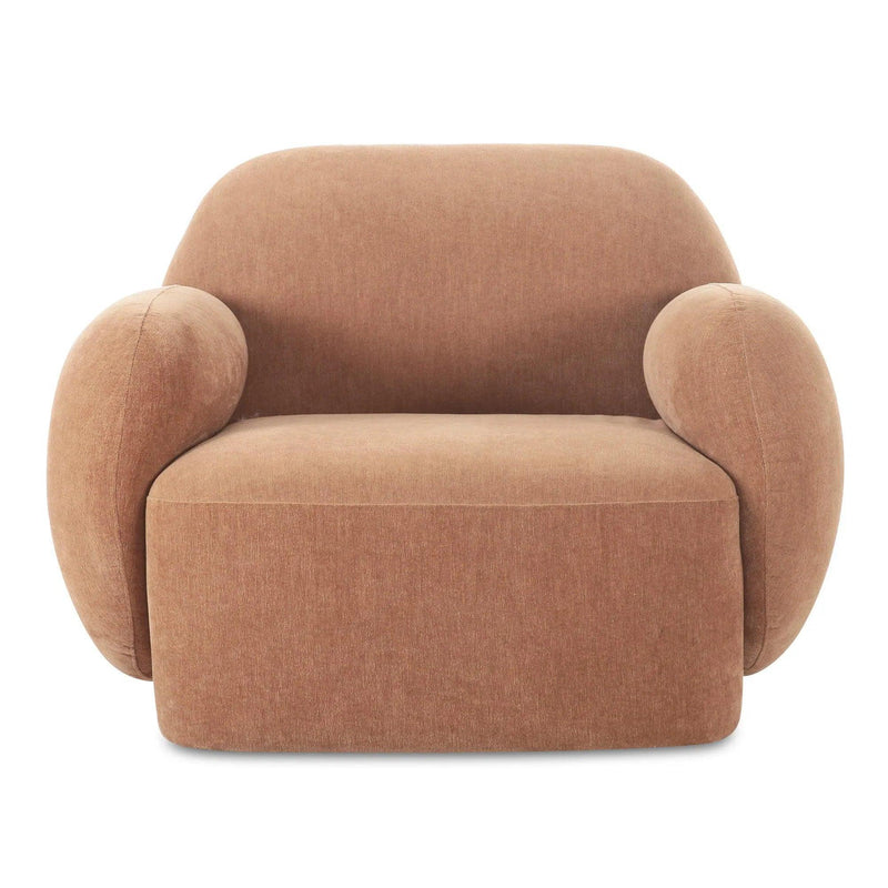 Hazel Polyester Upholstered Lounge Armchair Lounge Chairs LOOMLAN By Moe's Home